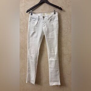 Flying Monkey Destroyed Jeans with Raw Hem